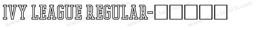 Ivy League Regular字体转换